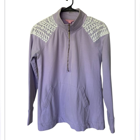 Lilly Pulitzer Skipper Popover UPF 50+ Lilac Size S - Picture 3 of 9